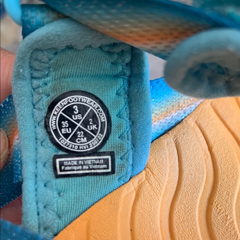 Keen Blue and Orange Outdoor Sandals - Picture 16 of 16